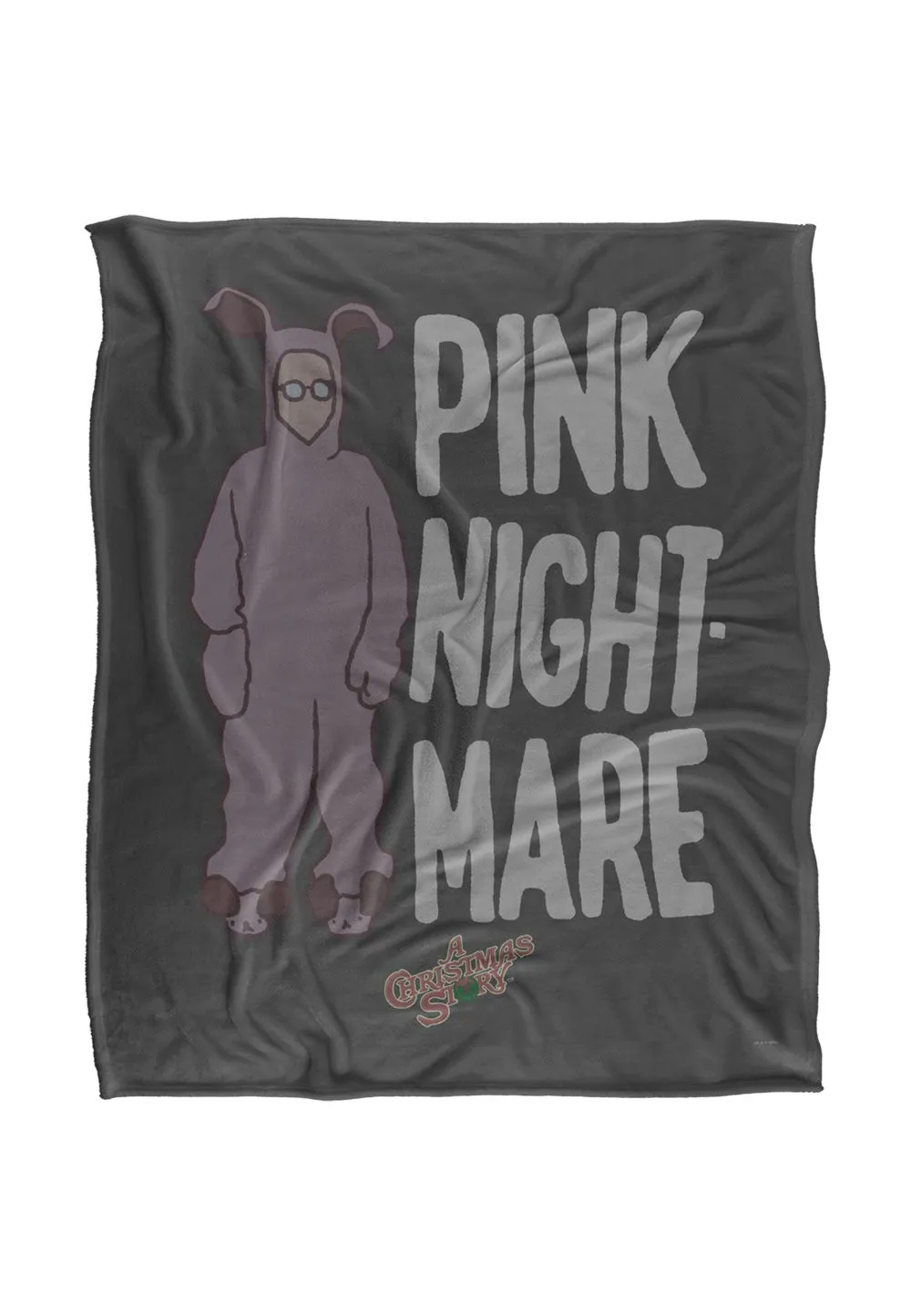 Warner Brothers A Christmas Story Bunny Suit Silky Touch Super Soft Throw Blanket in White