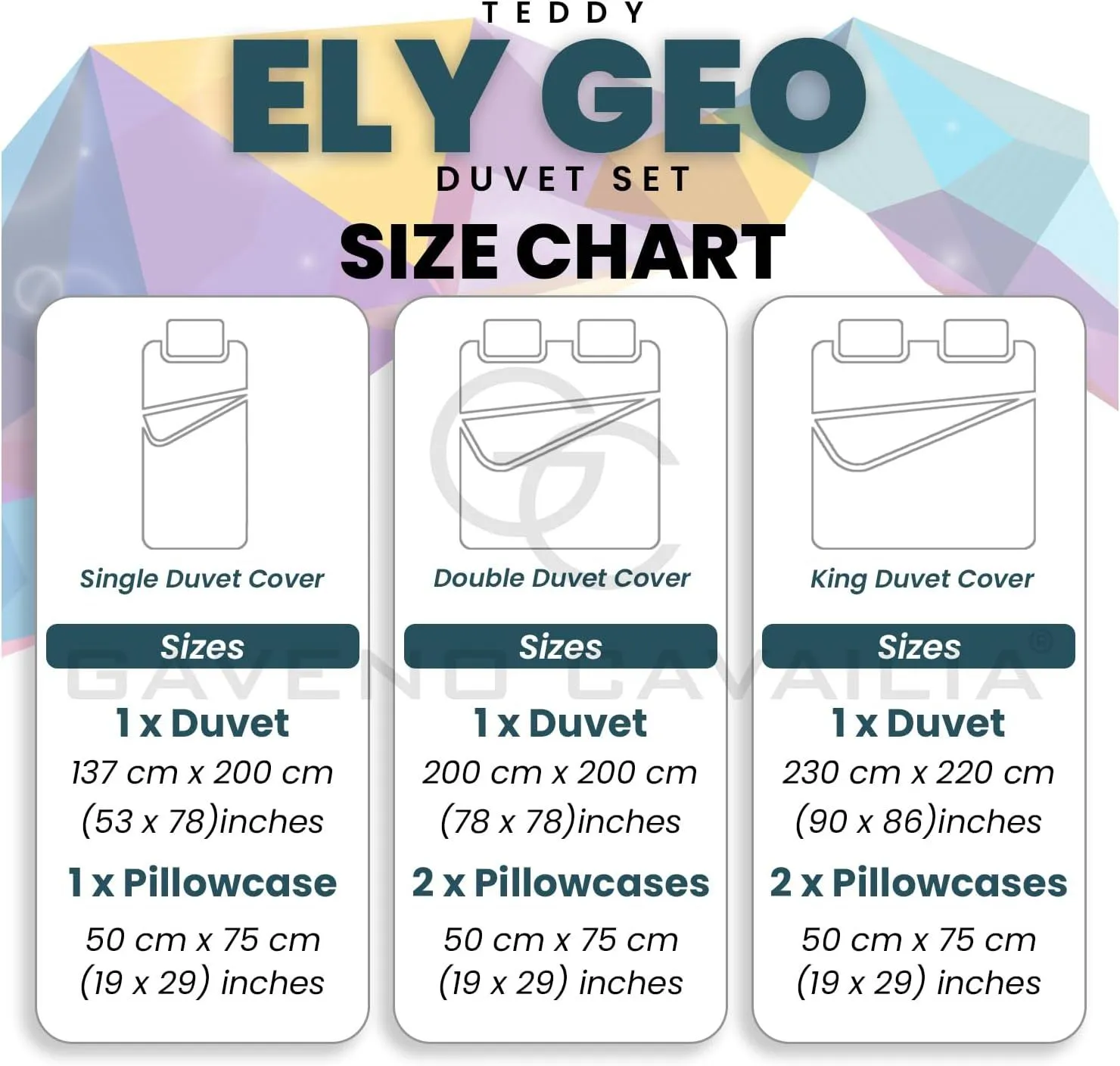 GAVENO CAVAILIA Ely Geo Printed Duvet Cover in Green 4