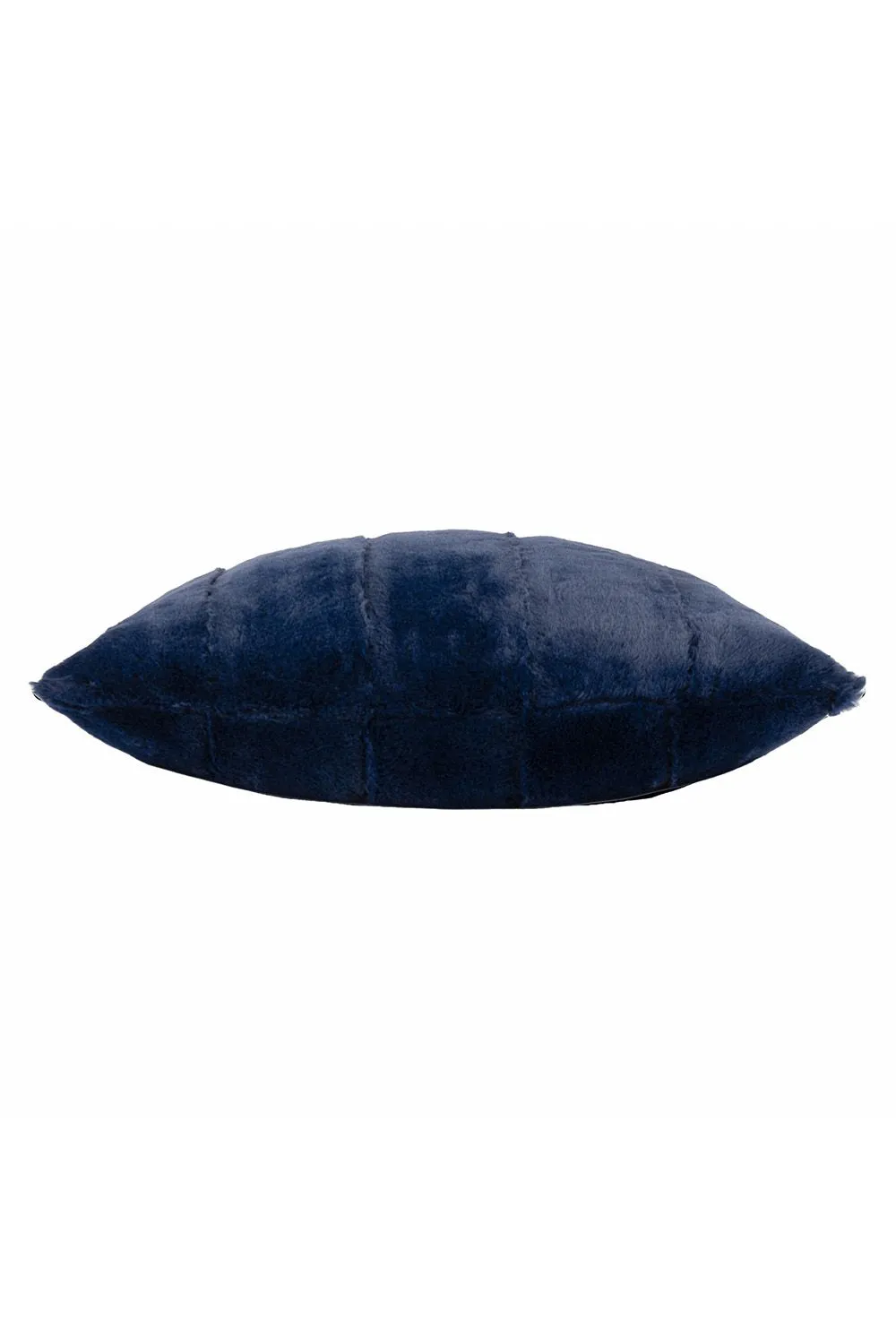 Paoletti Empress Alaskan Faux Fur Cushion in Navy 2