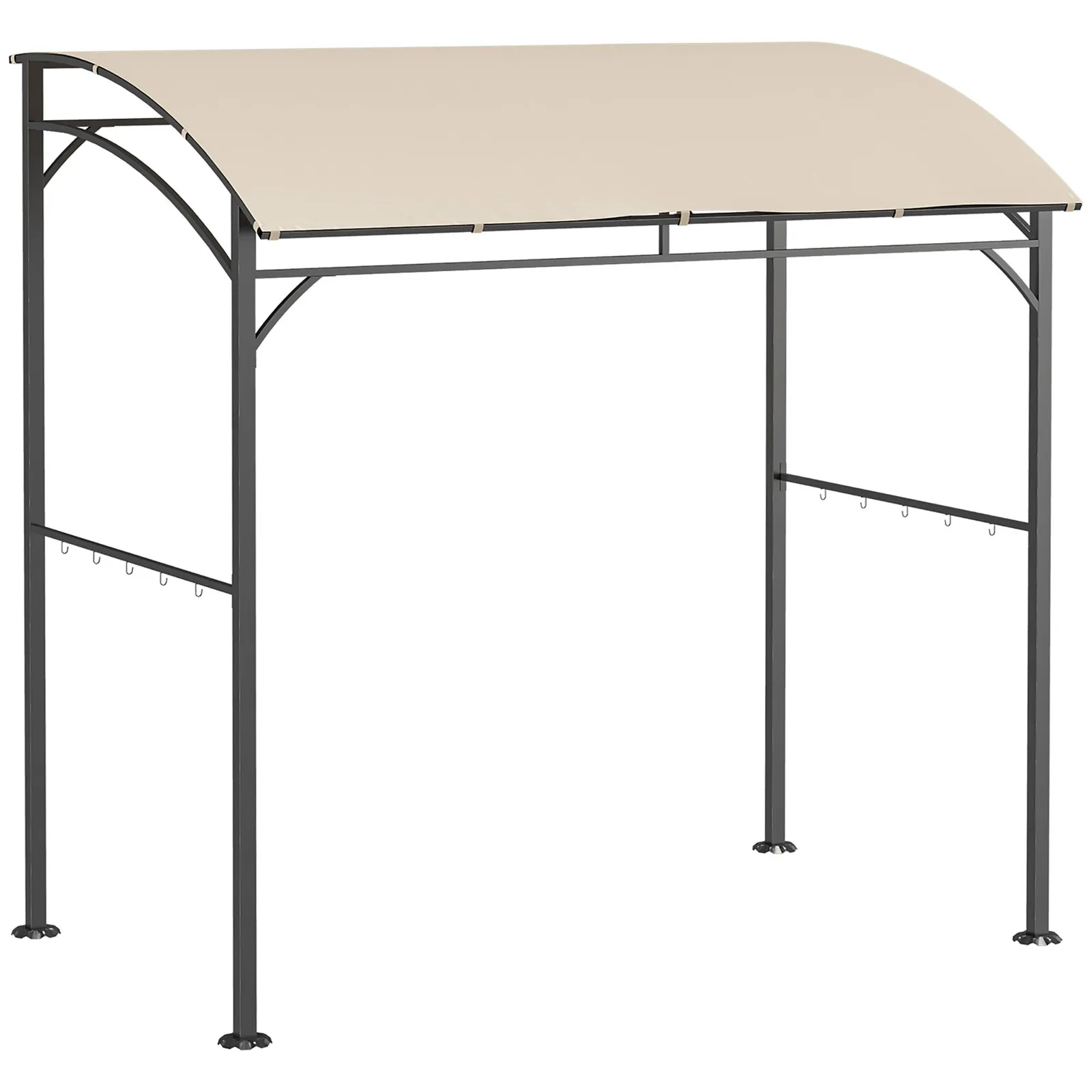 OUTSUNNY 2.2 x 1.5 m BBQ Gazebo Tent Sun Shade with Canopy in Beige 2