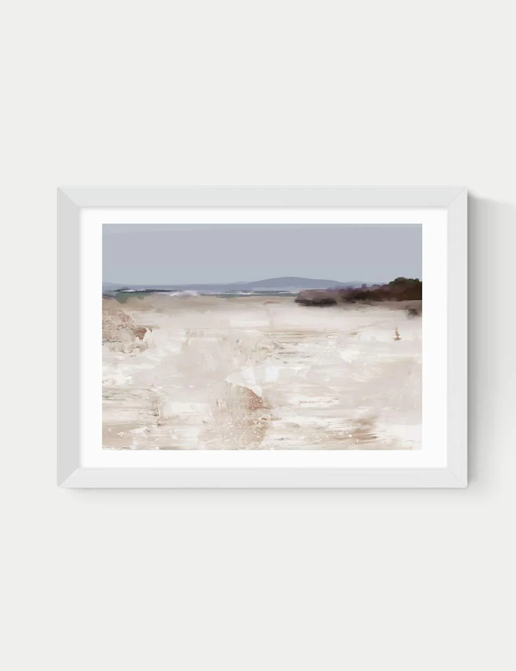 East End Prints Cali Framed Art Print White