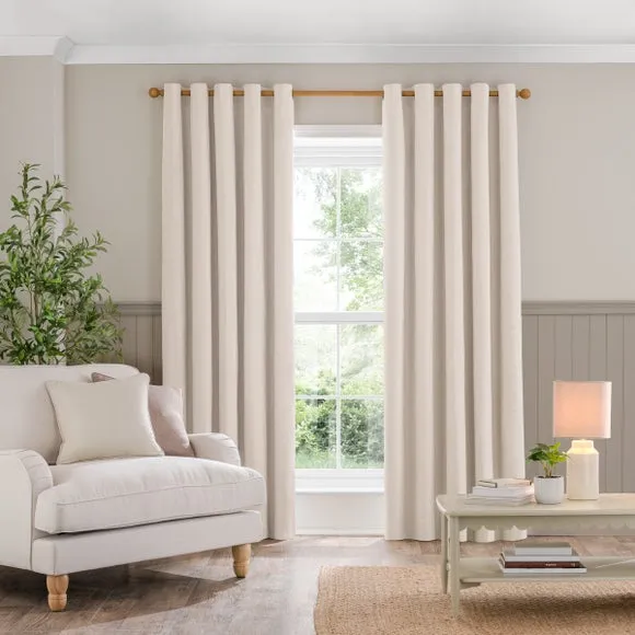 Luna Brushed Eyelet Curtains (Blackout Available) 2