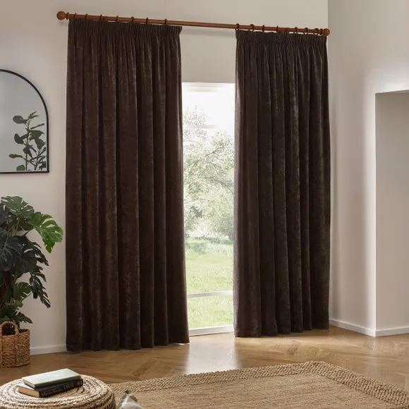 Yard Chenille Pencil Pleat Curtains 1