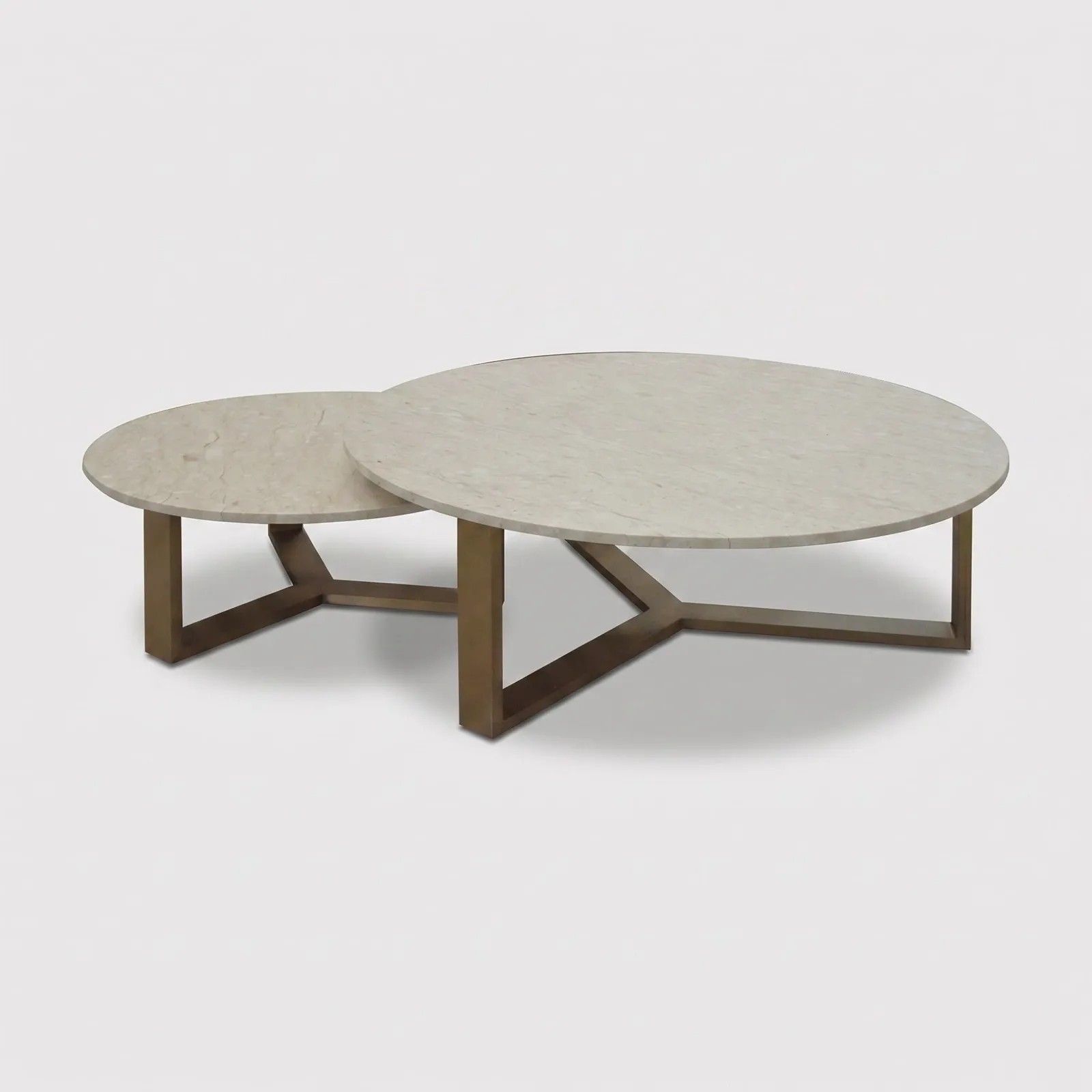 Besson Coffee Table Set, Round Marble | Barker & Stonehouse