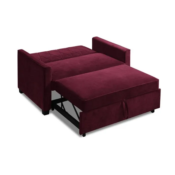Serena Velvet 2 Seater Sofa Bed 6