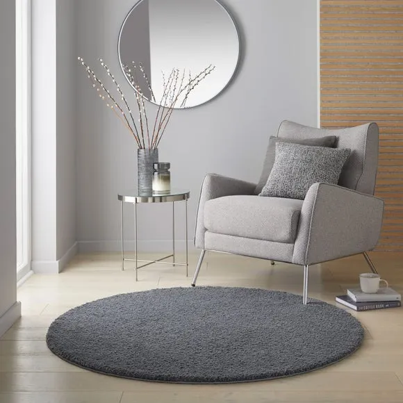 Snuggle Washable Round Rug 1
