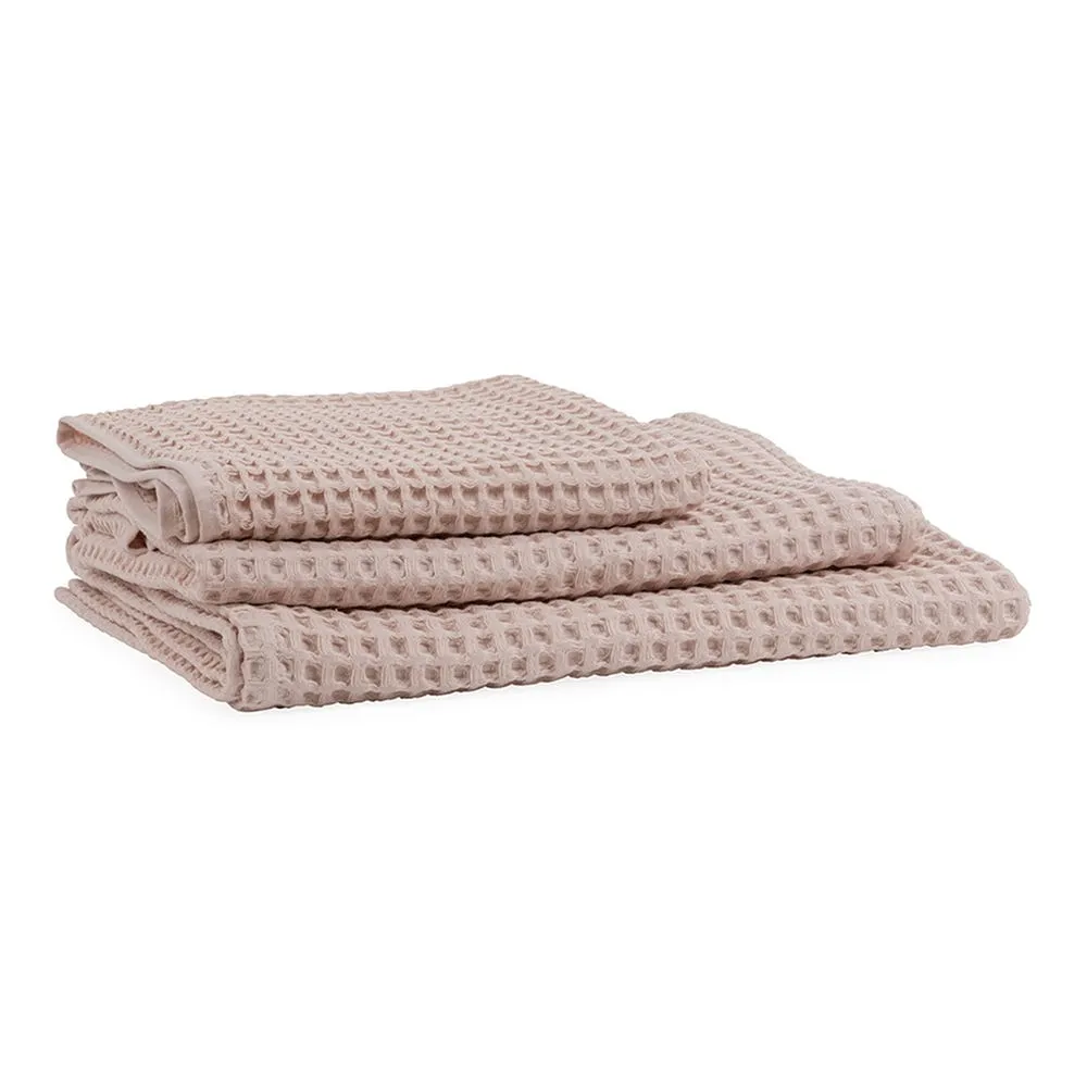 Heal's Putty Pink Waffle Hand Towel 50 x 100cm 2
