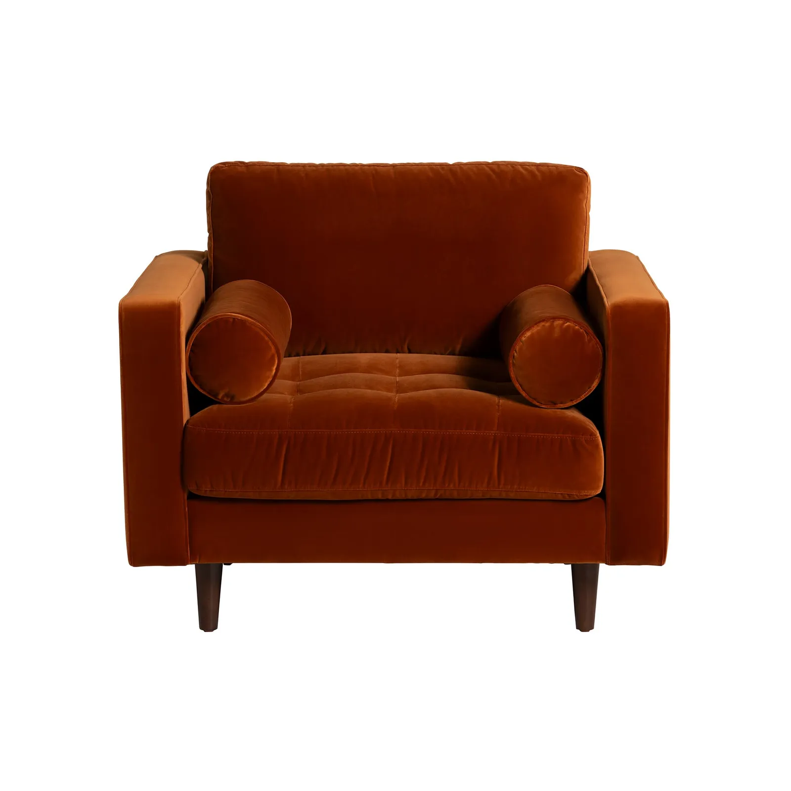 Hemingway Armchair, Orange Velvet | Barker & Stonehouse 2