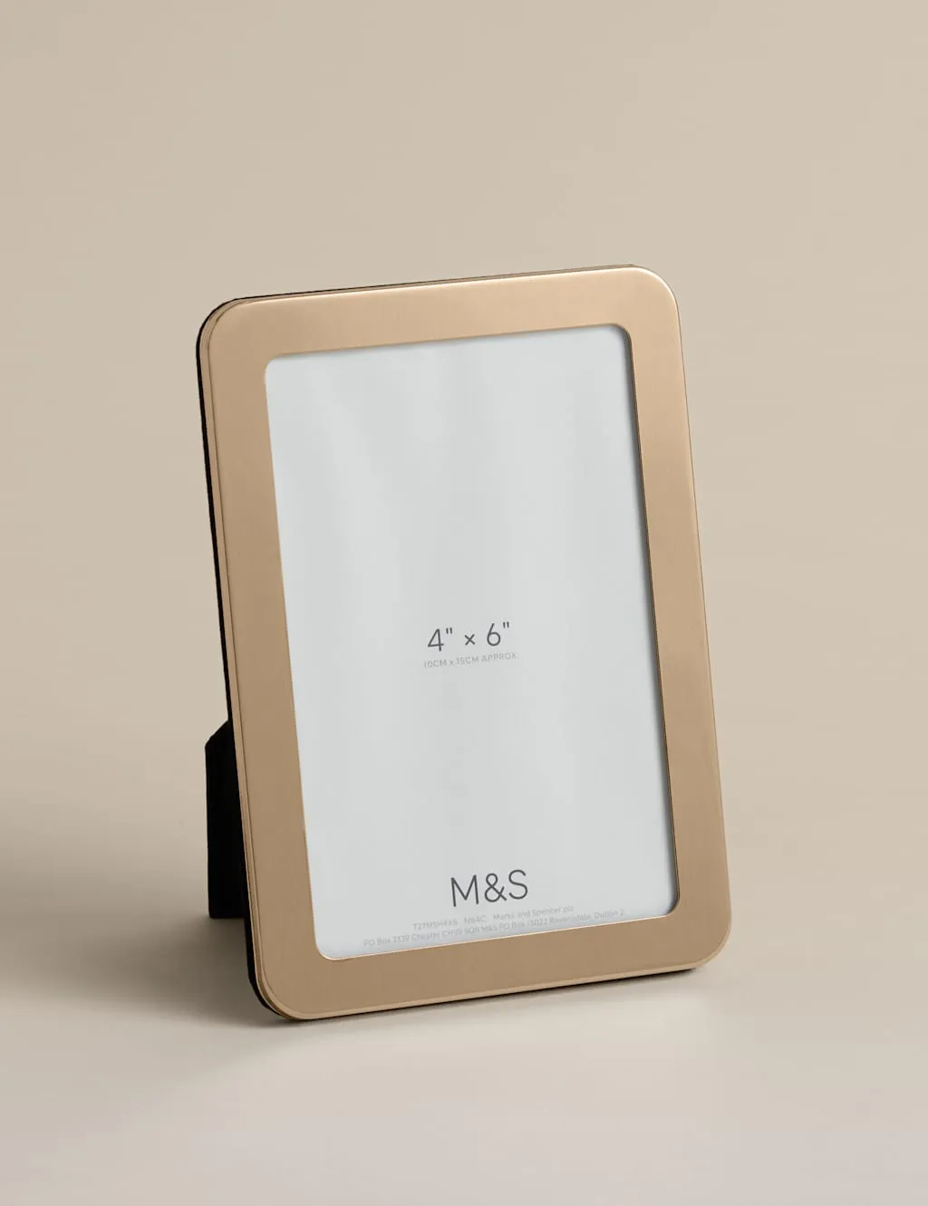 M&S Thick Rounded Photo Frame 4x6 inch Antique Brass