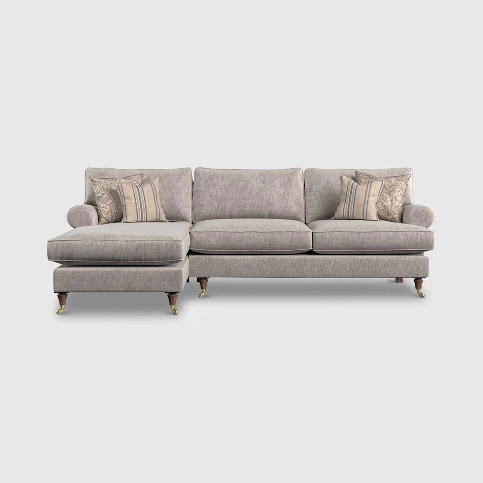 English Heritage Finch Large Lhf Chaise Sb, Grey | Barker & Stonehouse 1