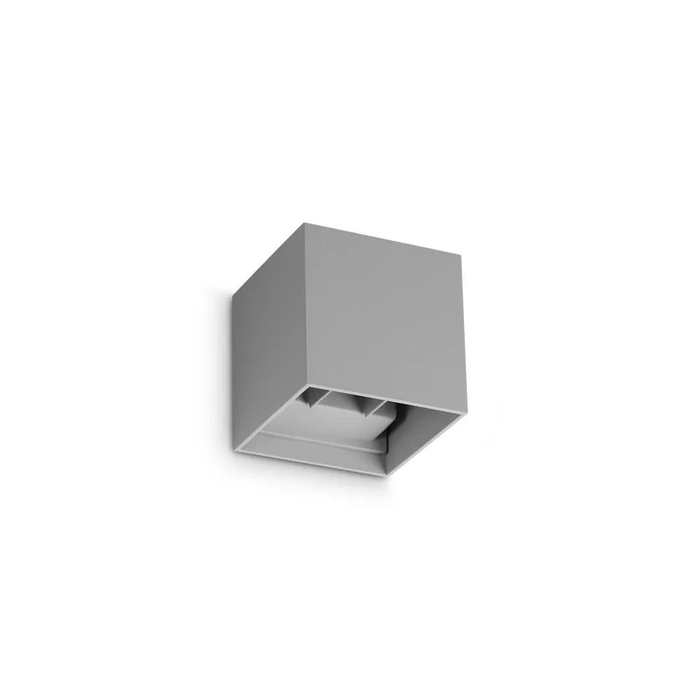 Netlighting Atom 10cm Outdoor Up Down Wall Lamp Grey 2x LED 1200lm 4000K IP54