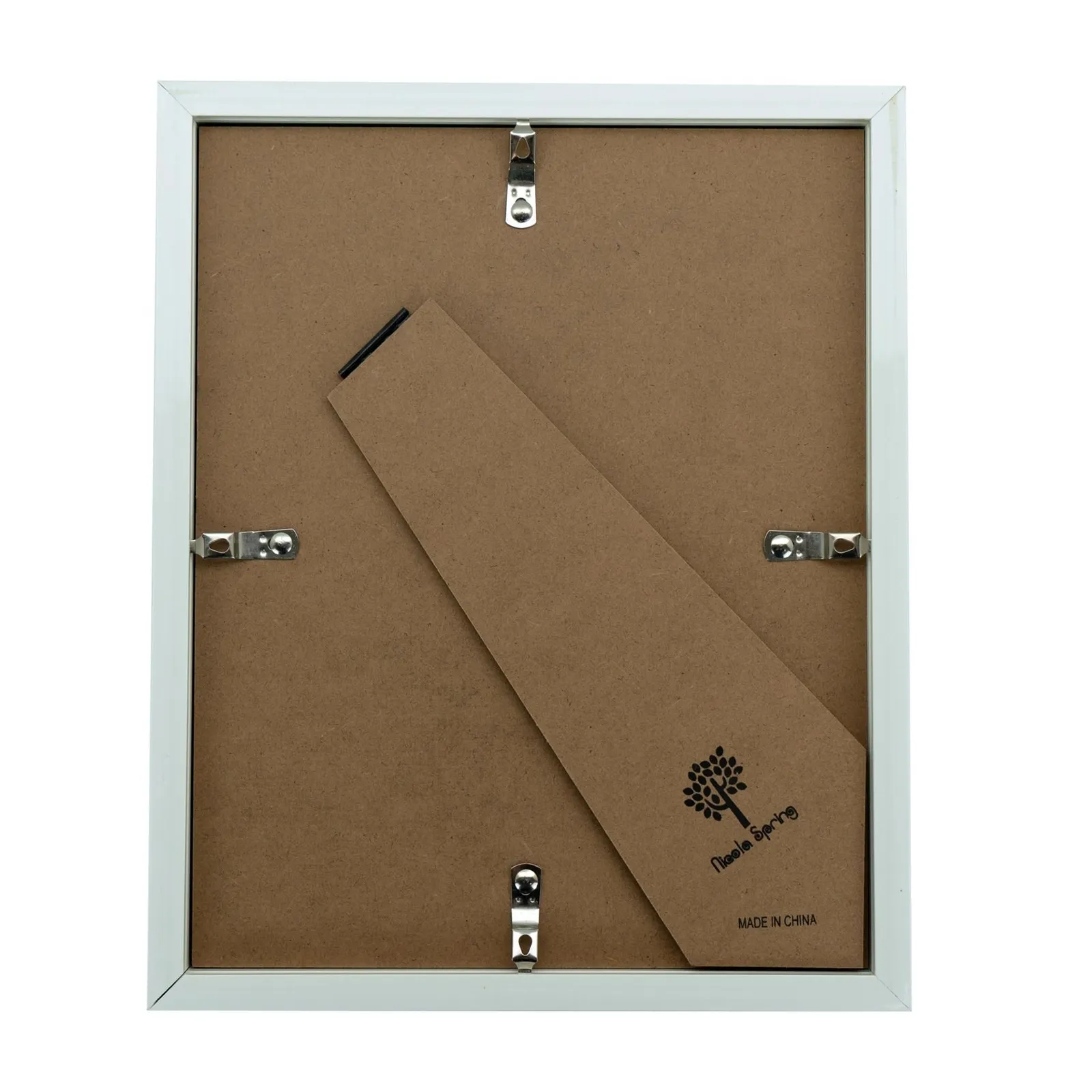 Nicola Spring 3D Box Photo Frame - 8 x 10" with 5 x 7" Mount - Ivory Mount in White 5