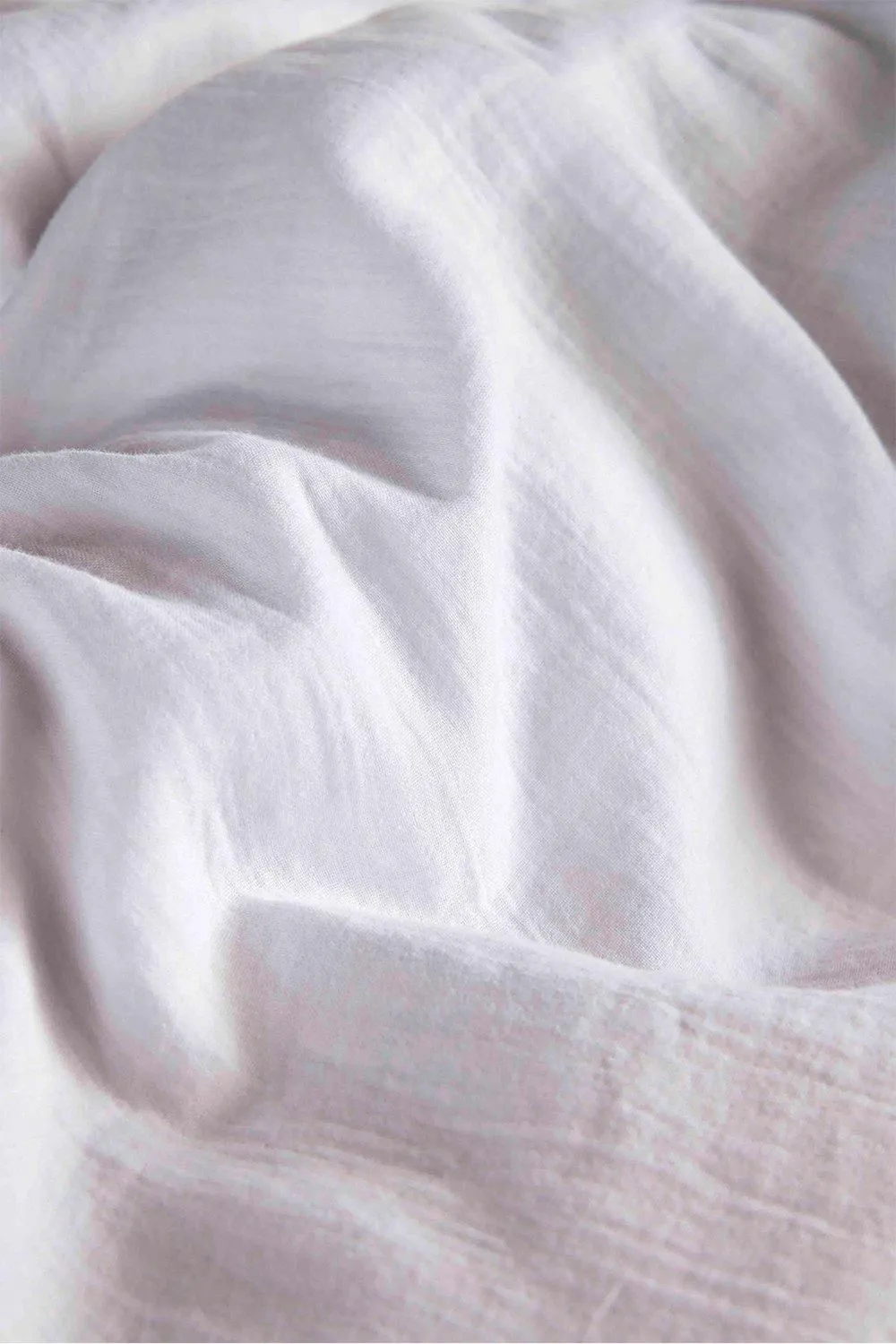 CHRISTY Double Layered Relaxed Retreat Luxury Cotton Duvet Cover Sets in White 3