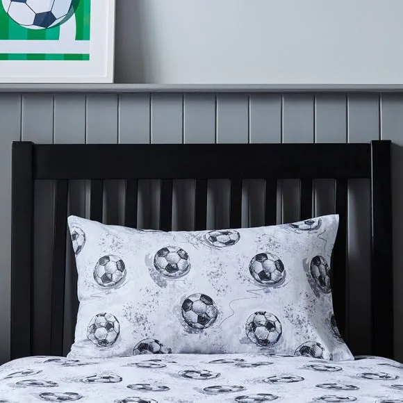 Sketched Football Polycotton Duvet Cover & Pillowcase Set 4