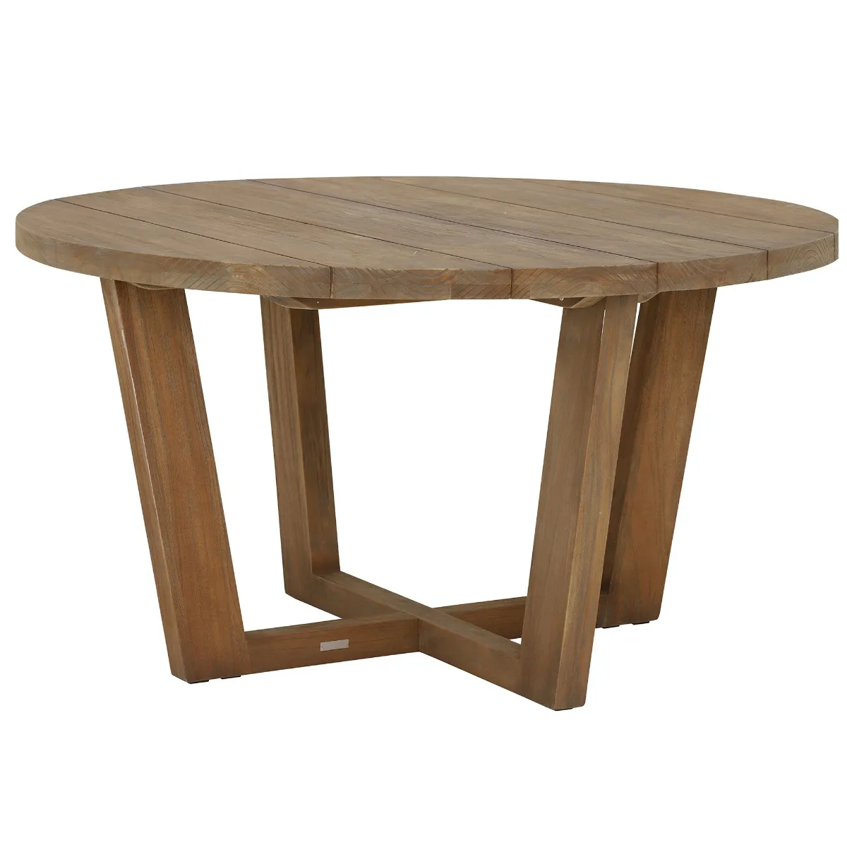 Rhodes Round Garden Dining Table, Old Grey
