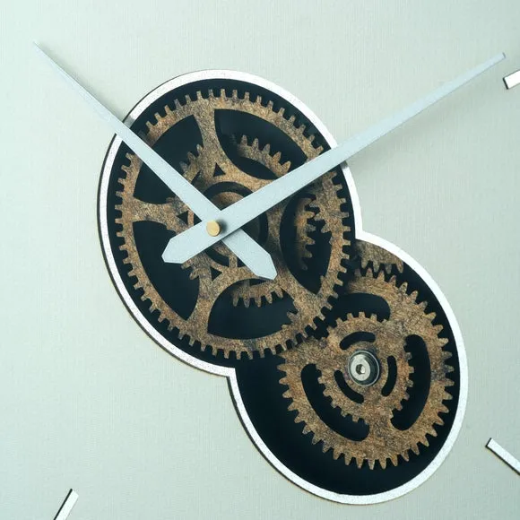 Central Metal Cog Wall Clock 3