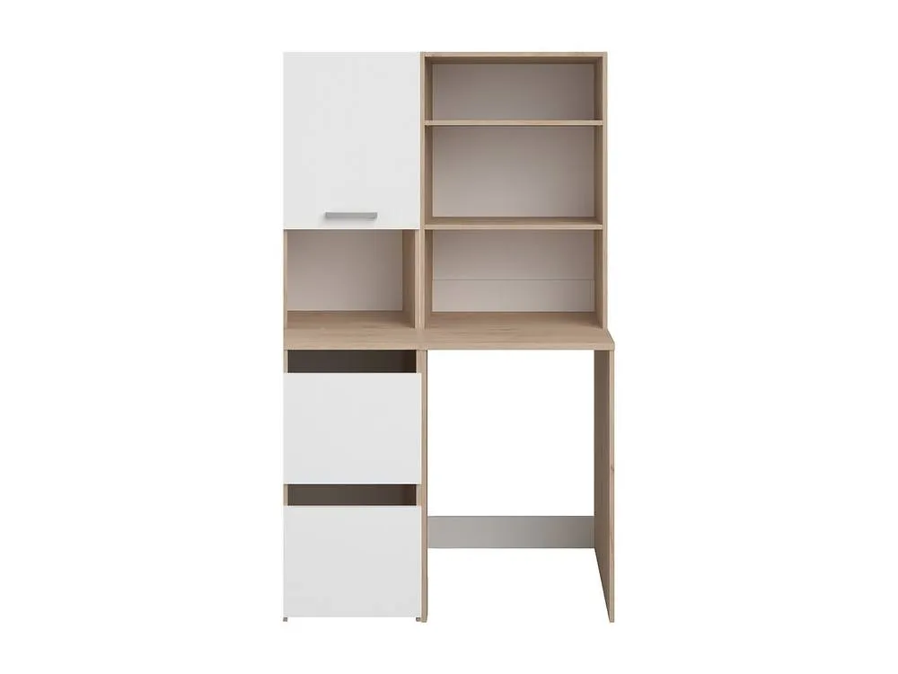 Vente-unique Washing Machine Cabinet With Shelves & Cupboards - Light Natural and in Light Oak 5