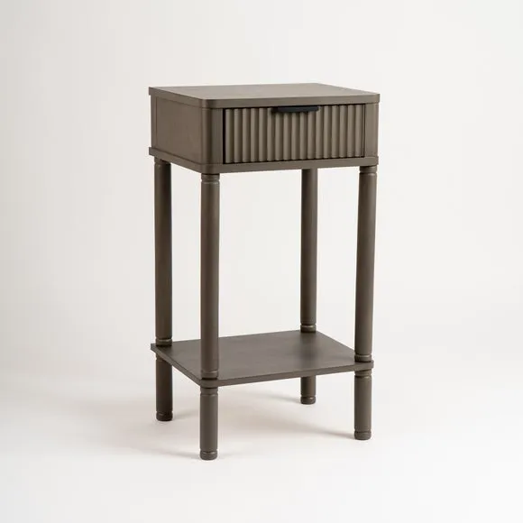 Molly 1 Drawer Ribbed Side Table 3