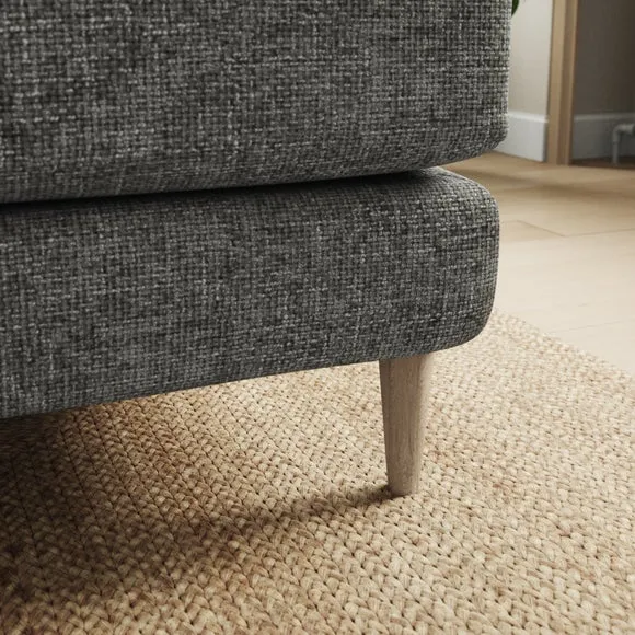 Sven Chunky Chenille Reversible Corner Chaise Sofa 4