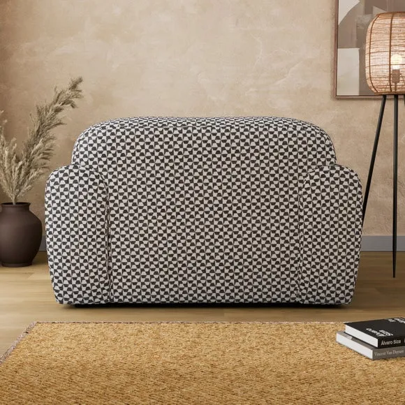 Marlo Geo Checkerboard Snuggle Chair 2