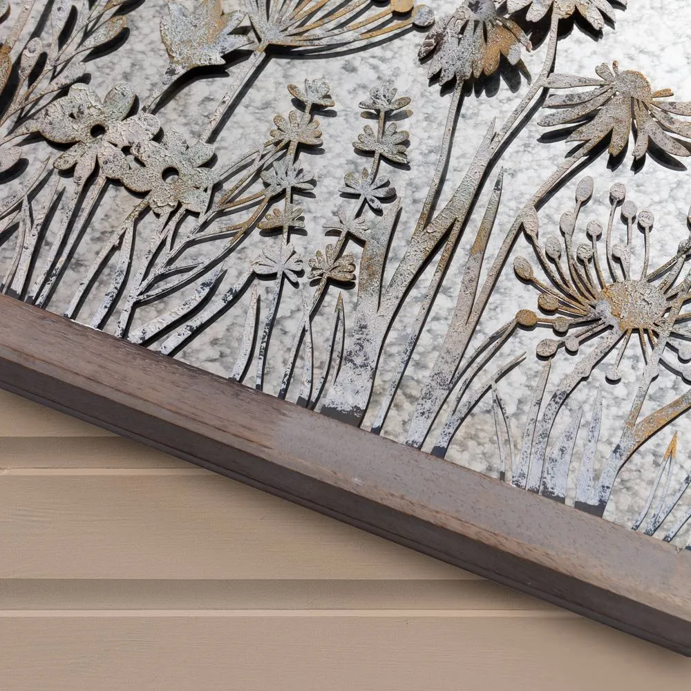 Voyage Maison Fleur Et Faune Square Antique Mirror in Mid Grey 5