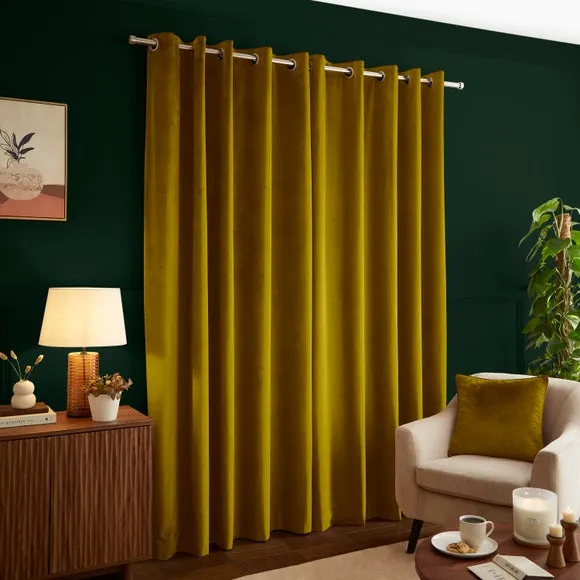 Luxe Velour Eyelet Curtains (Blackout Available) 4