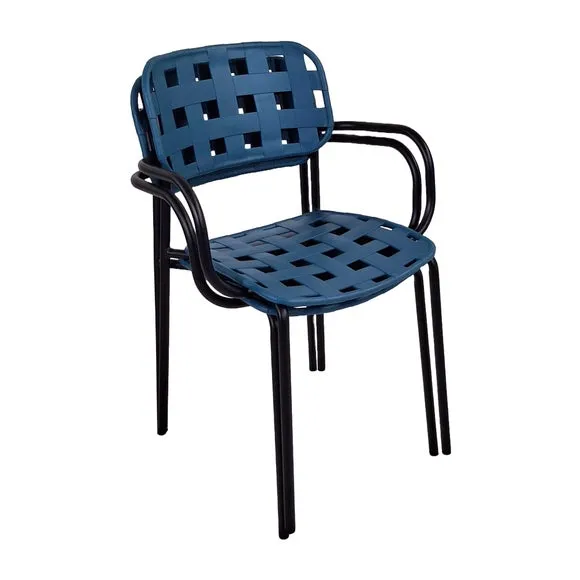 Bergen Round Bistro Table with 2 Karin Armchairs 5