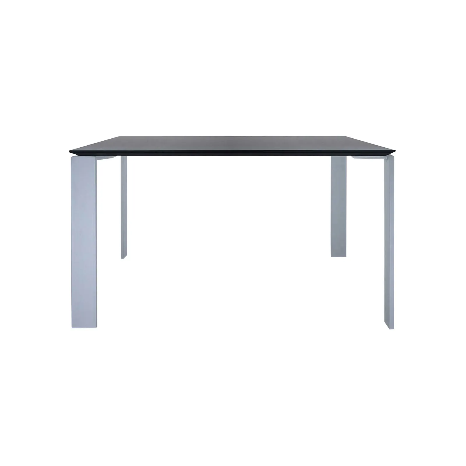 Kartell Four Dining Table 128X128, Black Metal | W128cm | Barker & Stonehouse 2