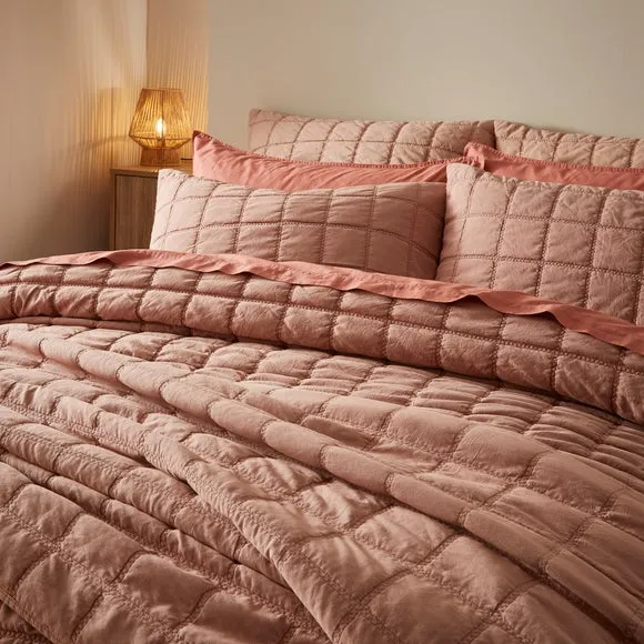 Evana Stitch Duvet Cover and Pillowcase Set 3