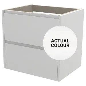 Duarti By Calypso Beaufort 600mm Full Depth 2 Drawer Wall Hung Vanity Unit - White Varnish