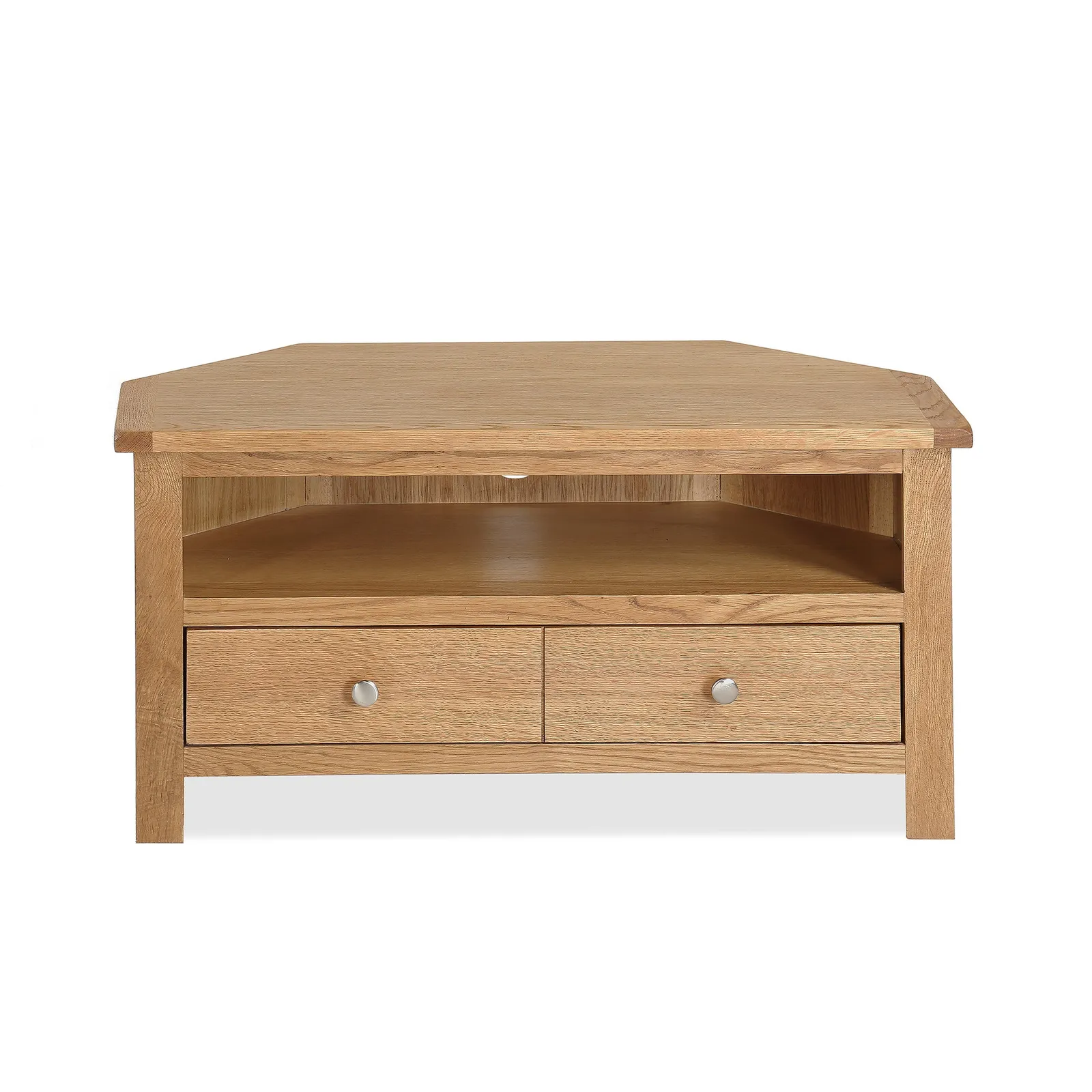 Bromley Oak Corner TV Stand Natural