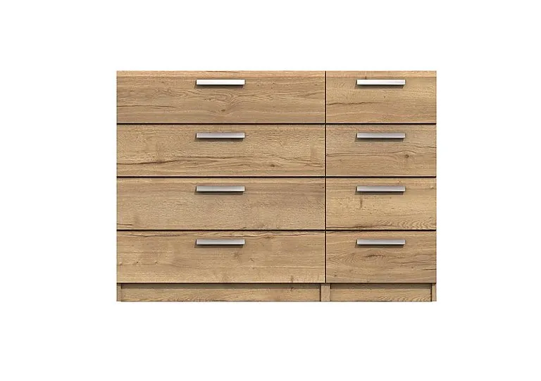 Waterloo 8 Drawer Chest - Natural Rustic Oak
