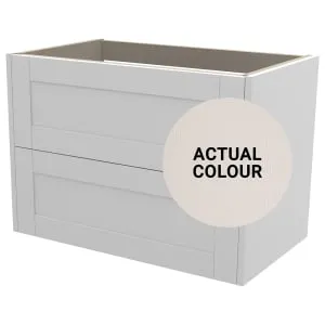 Duarti By Calypso Highwood 800mm Full Depth 2 Drawer Wall Hung Vanity Unit - Taupe
