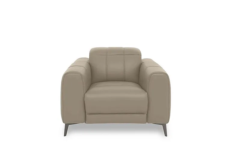 Ezra Leather Chair - Oyster