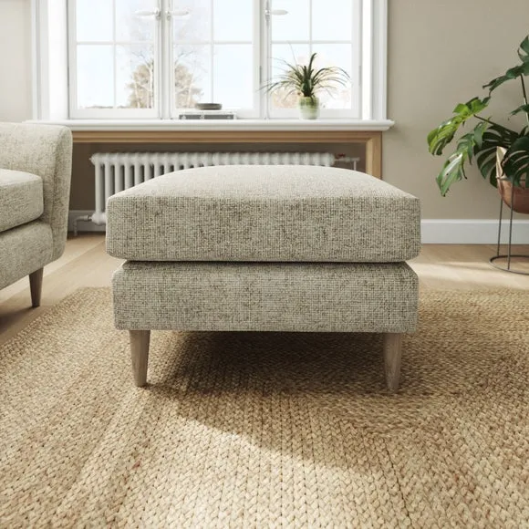 Sven Chunky Chenille Footstool 2
