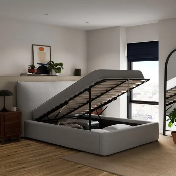 Junie Boucle Ottoman Bed 2