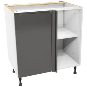 Wickes Madison Dark Grey Corner Base Unit - 800mm