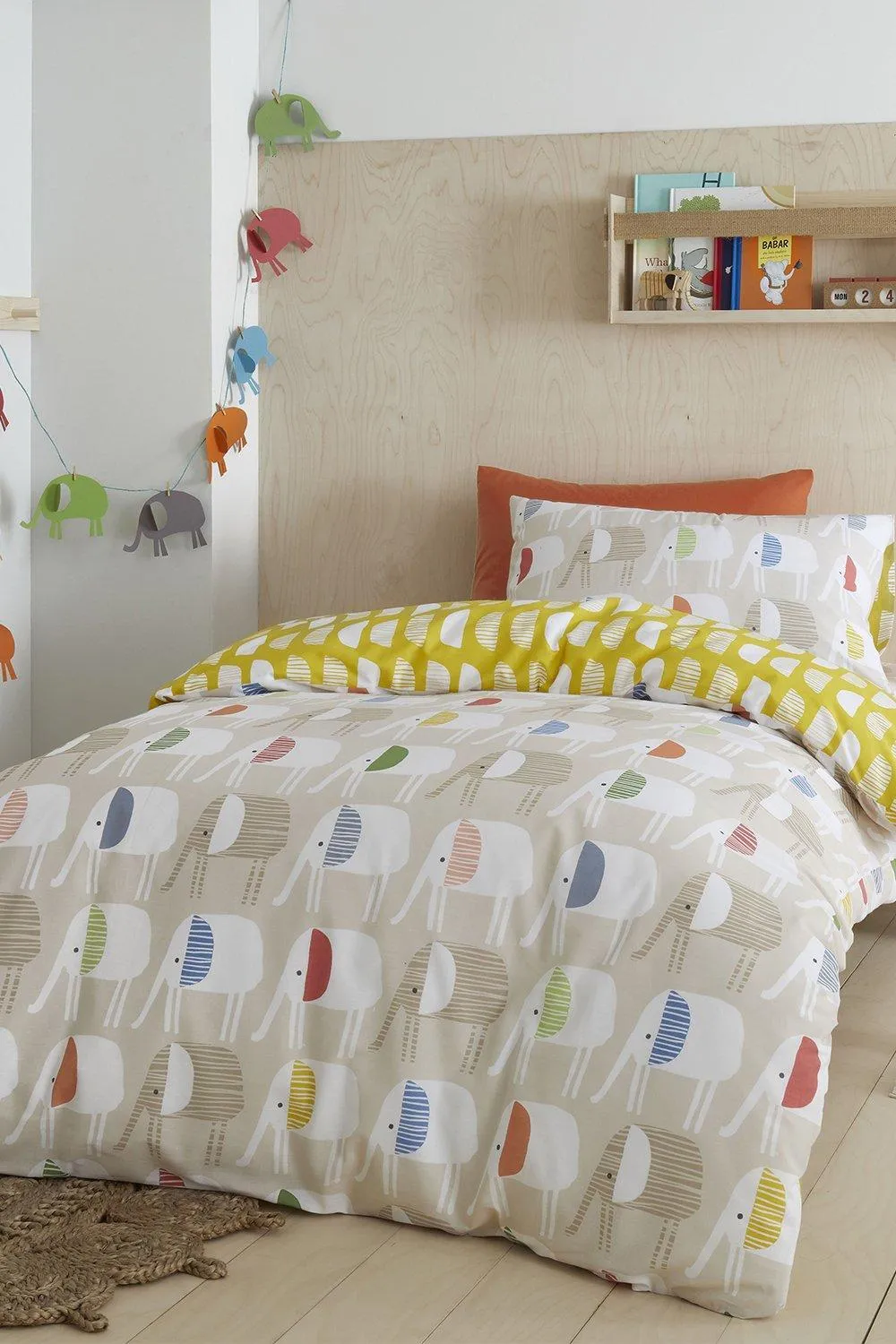 Minbu Elephant Single Duvet Set