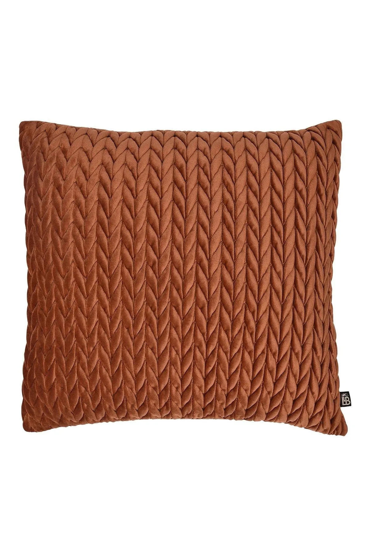 Laurence Llewelyn-Bowen 'Amory' Luxe Velvet Filled Cushion in Bronze 2