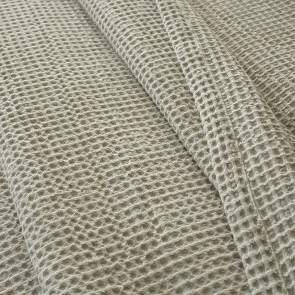 Otis Waffle 100% Cotton Throw Blanket 2