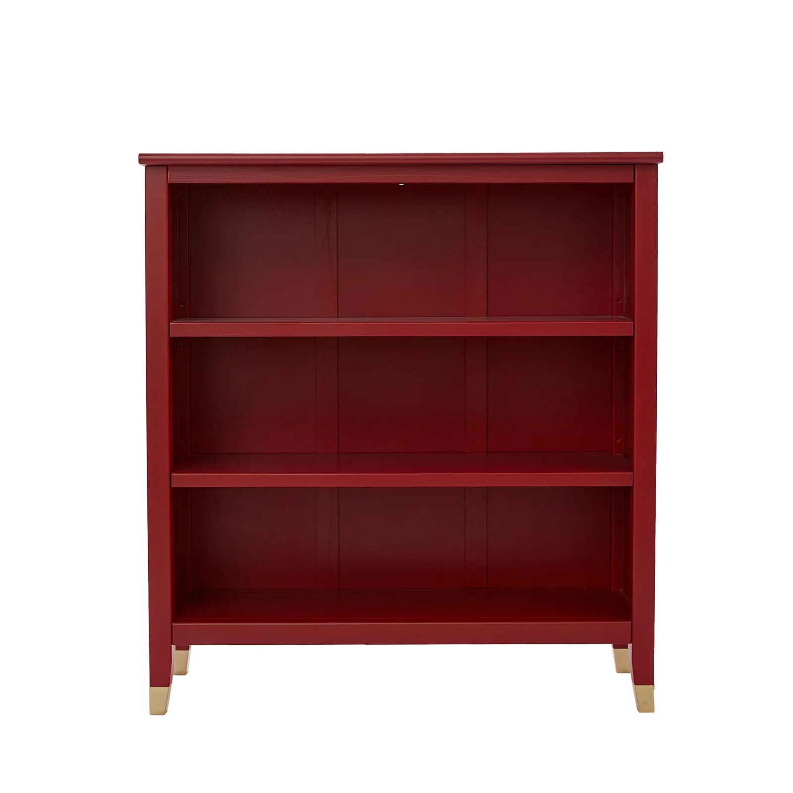 Cabinet Bits Palazzi 3 Tier Bookcase H97 W89 D25cm in Red 3