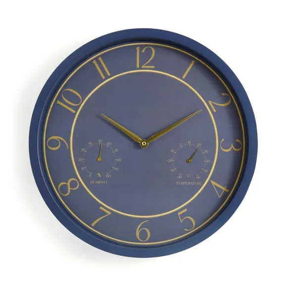 Barometer Indoor Outdoor Round Wall Clock 3