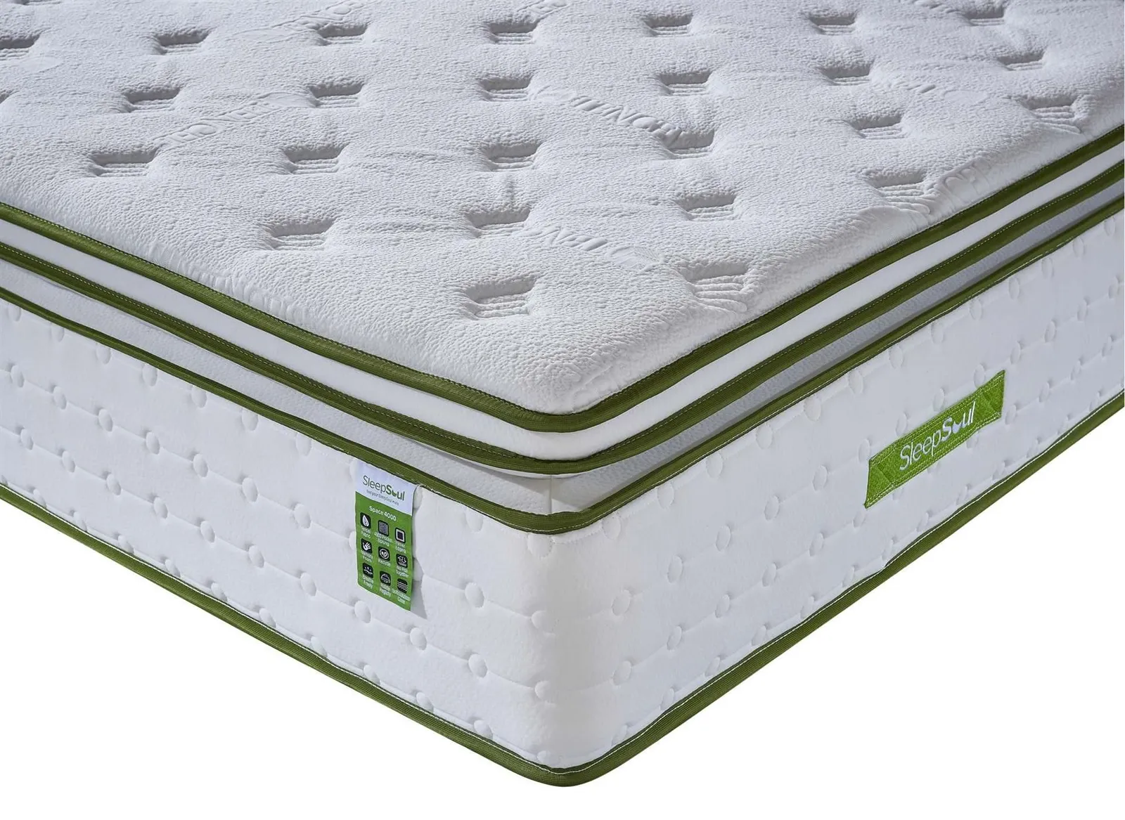 Birlea SleepSoul Space Orthopaedic Mattress Memory Foam Pocket Sprung in White