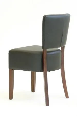netfurniture Tompy Black Padded Dining Chair