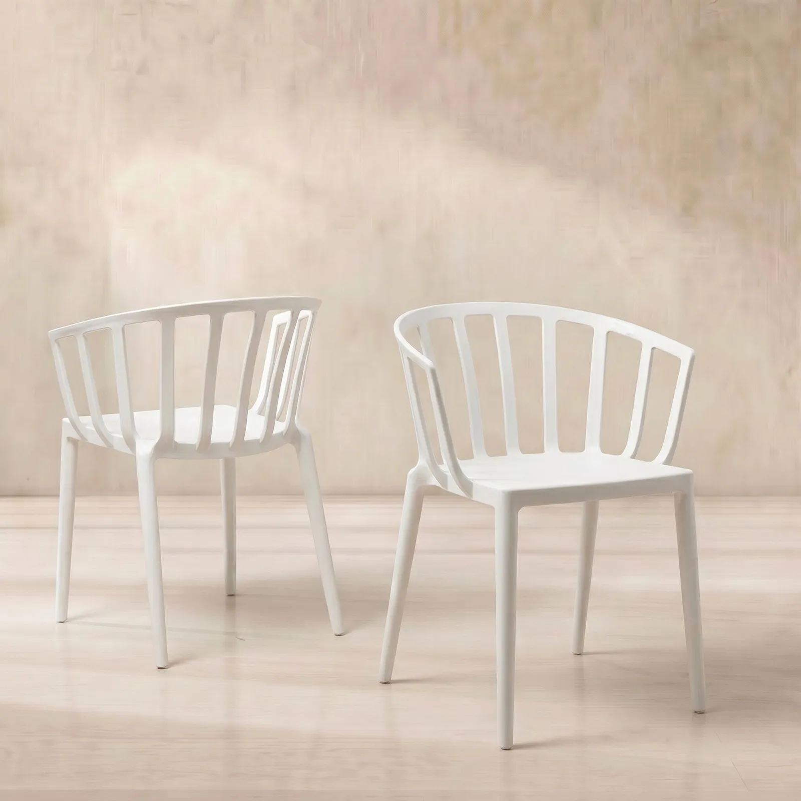 Kartell Venice Dining Chair, White Plastic | Barker & Stonehouse 1