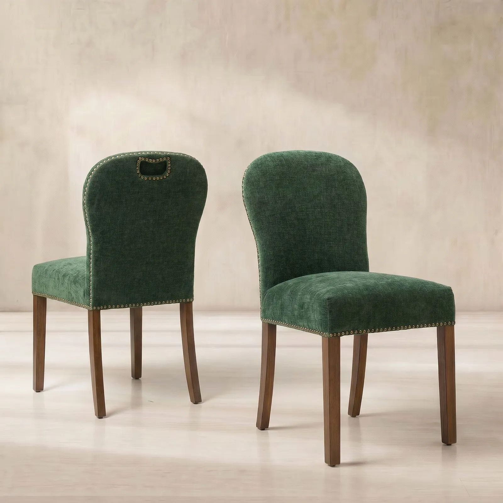 Gable Dining Chair, Green Fabric | Barker & Stonehouse 1