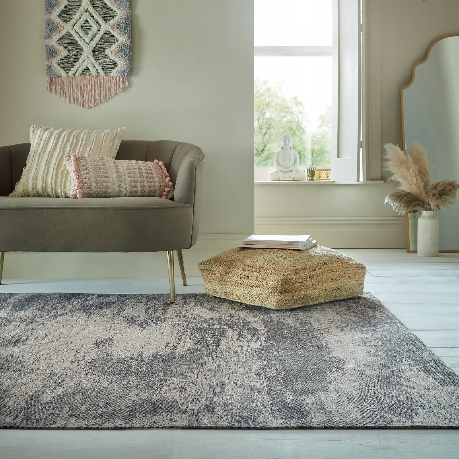 Irisa Abstract Rug Irisa Grey