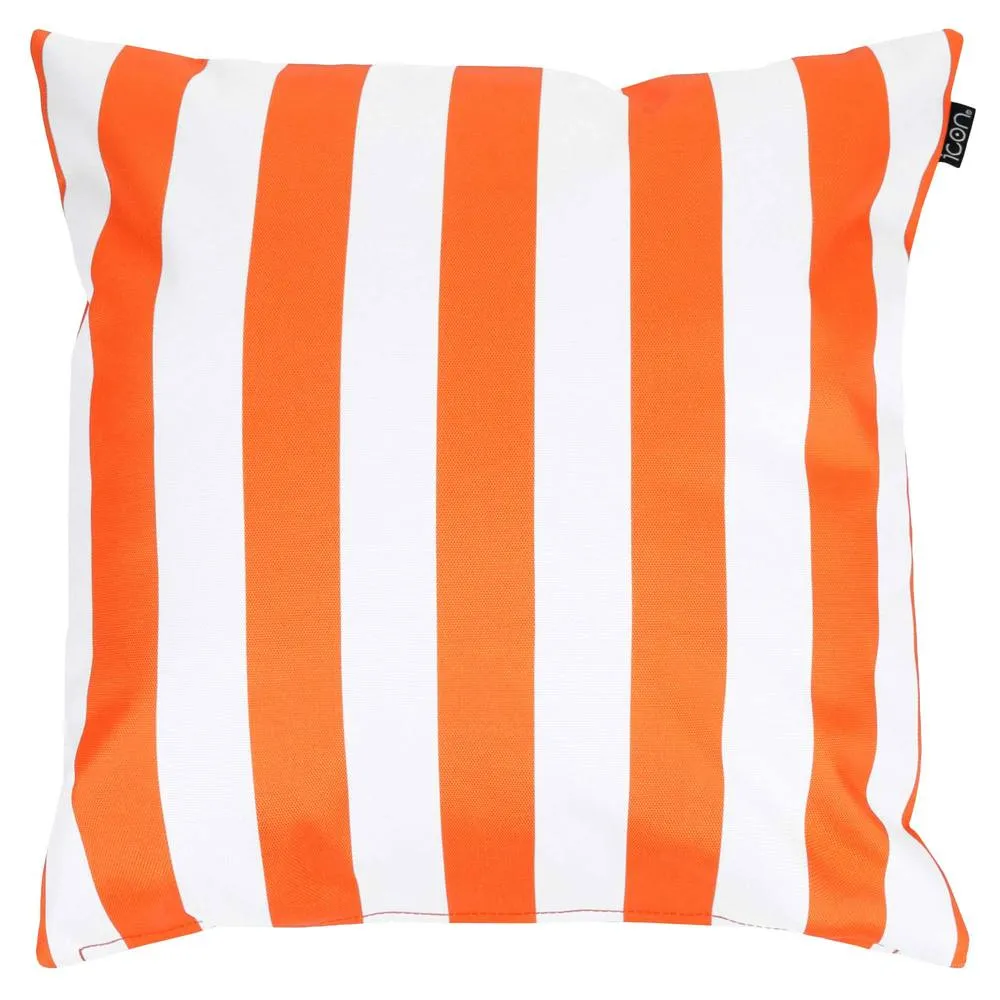 icon Cushion 43x43cm Deck Stripe Orange, Double Sided in Orange