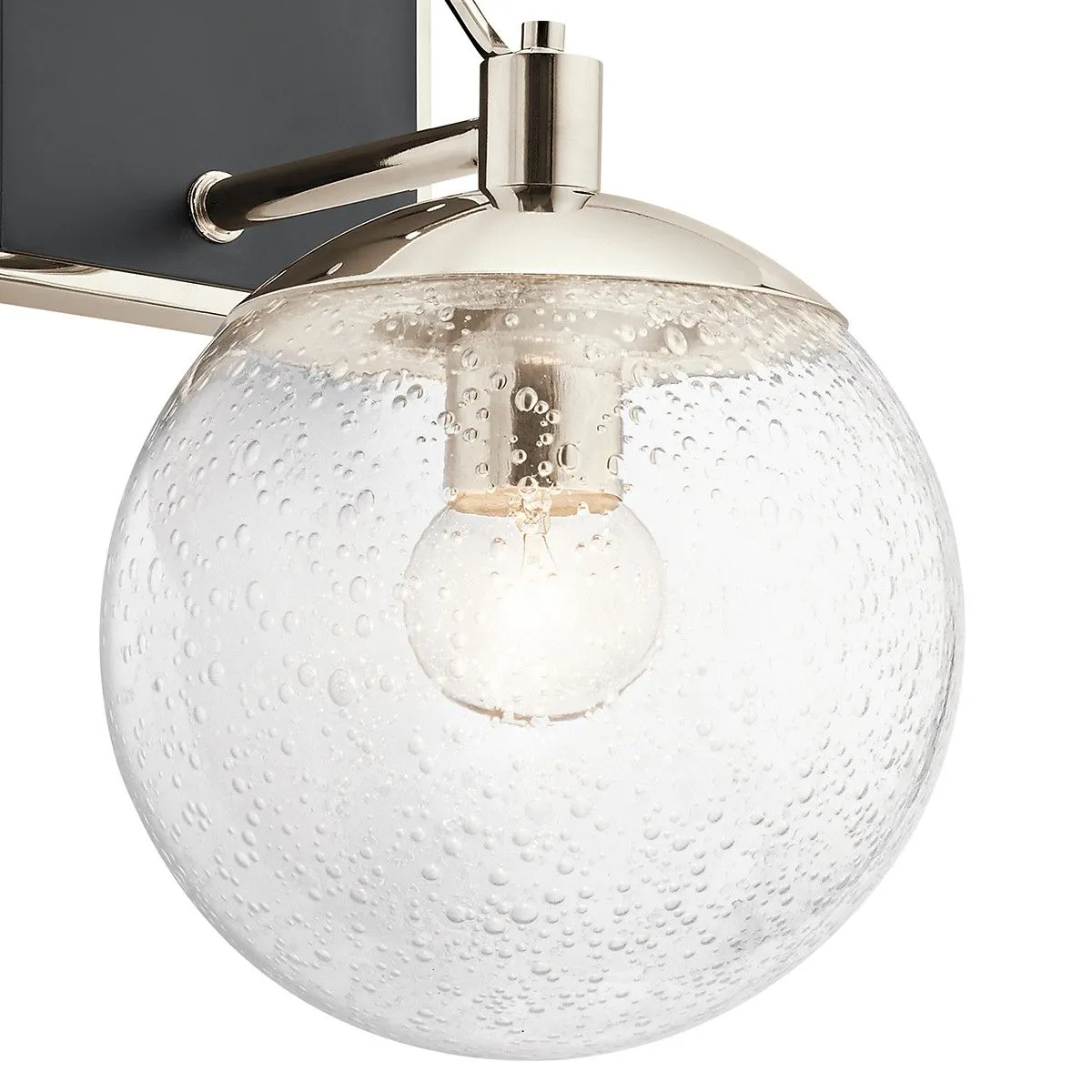 Netlighting Kichler Marilyn 1 Light Wall Light Polished Nickel in Grey 2