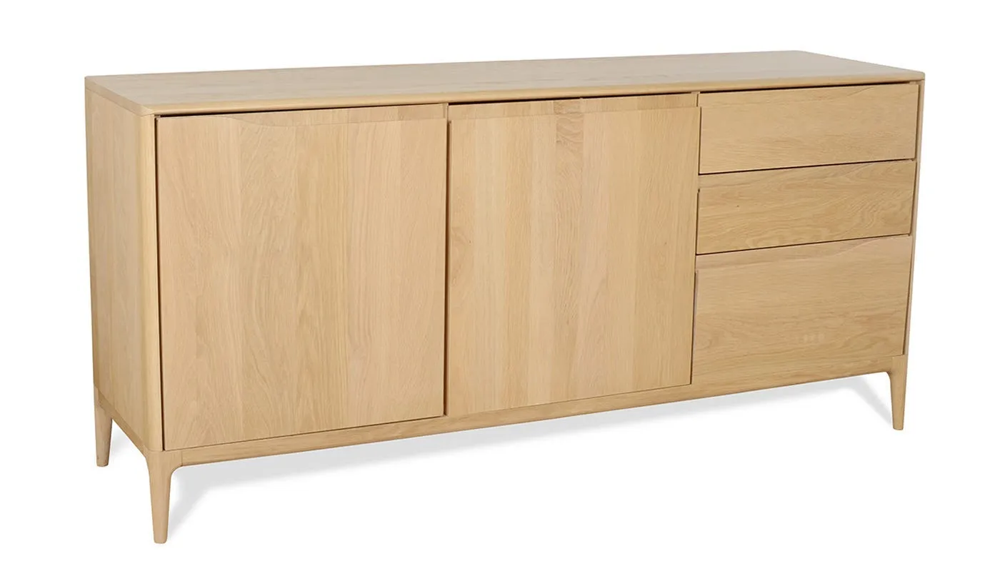 Ercol Romana Large Sideboard Clear Matt Oak